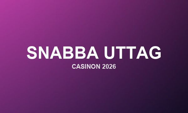 Casinon med snabba uttag